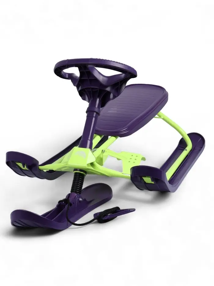 Снегокат, лимонный, фиолетовый, ТСП/ЛФ Nika Kids