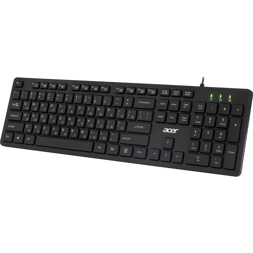 Клавиатура Acer OKW122 черный USB (ZL.KBDEE.00C)