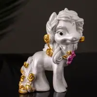 Фигурка гипс &laquo;Пони Красотка&raquo;, 10&times;7&times;5 см, перламутр