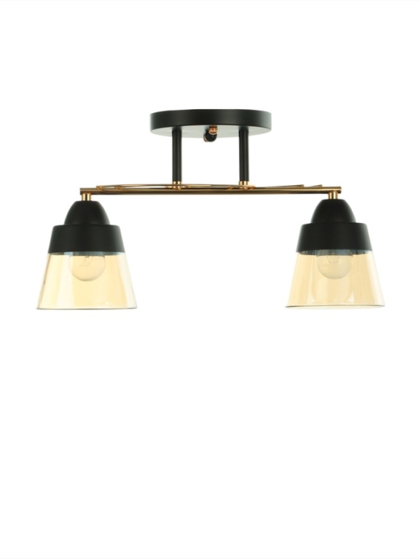 Люстра Люстра "Кансе" 2хЕ27 40Вт черно-золотой 41х15х23 см