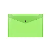 Папка-конверт на кнопке А4, 180 мкм, ErichKrause Glossy Neon, полупрозрачная, до 120 листов, МИКС