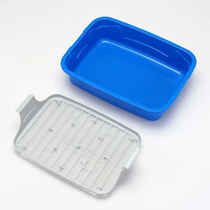 Туалет с сеткой, 44&times;33&times;11.5 см, синий, серый