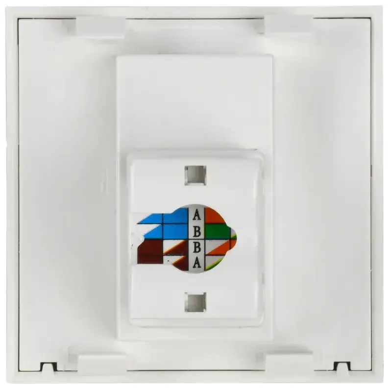Розетка компьютерная RJ45 UTP категория 5e 2 модуля