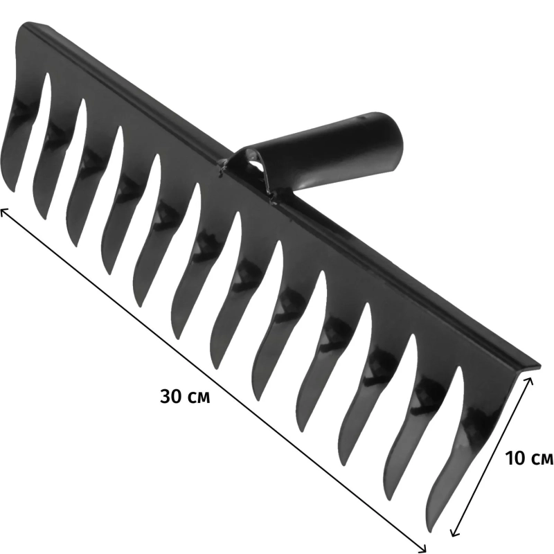 Грабли стальные, 12 витых зубьев, без черенка