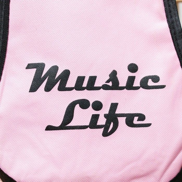 Чехол для укулеле сопрано Music Life, 20 х 8 х 57 см, розовый Чехол для укулеле сопрано Music Life, 20 х 8 х 57 см, розовый