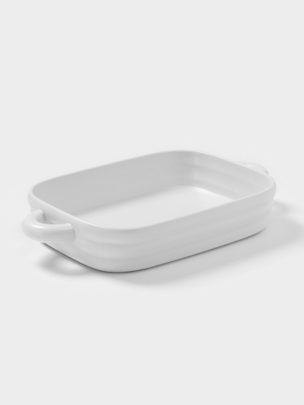 Форма для запекания Доляна «Зефир», 38×22×6 см, прямоугольная, керамика, белая Форма для запекания Доляна «Зефир», 38×22×6 см, прямоугольная, керамика, белая