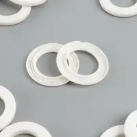 Люверсы для штор, d=3.5/5.5 см, 10 шт., матовые, белые