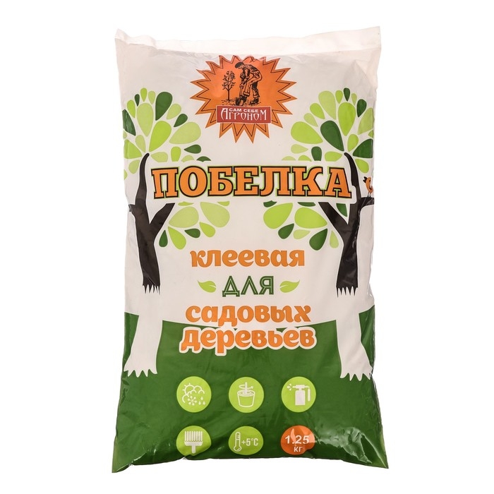 Садовая побелка  Садовая побелка "Сам себе Агроном", клеевая, 1,25 кг