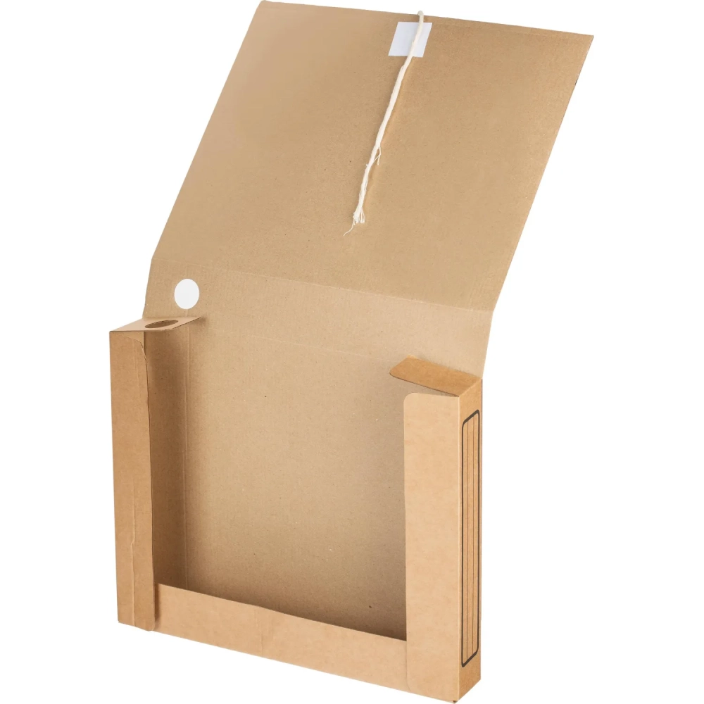 Короб архивный  на двух завязках, А4, гофрокартон, 50 мм