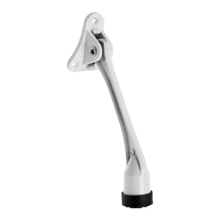 Фиксатор дверной LOCKLAND, &laquo;козья ножка&raquo;, цвет белый