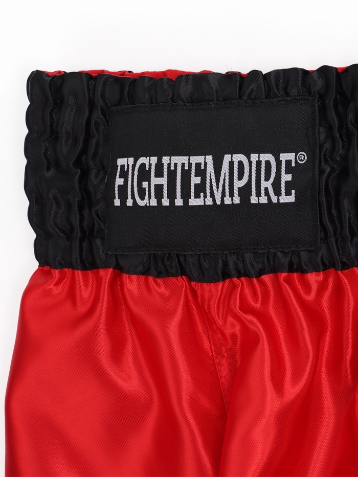 Шорты для тайского бокса FIGHT EMPIRE, р. L, цвет красный