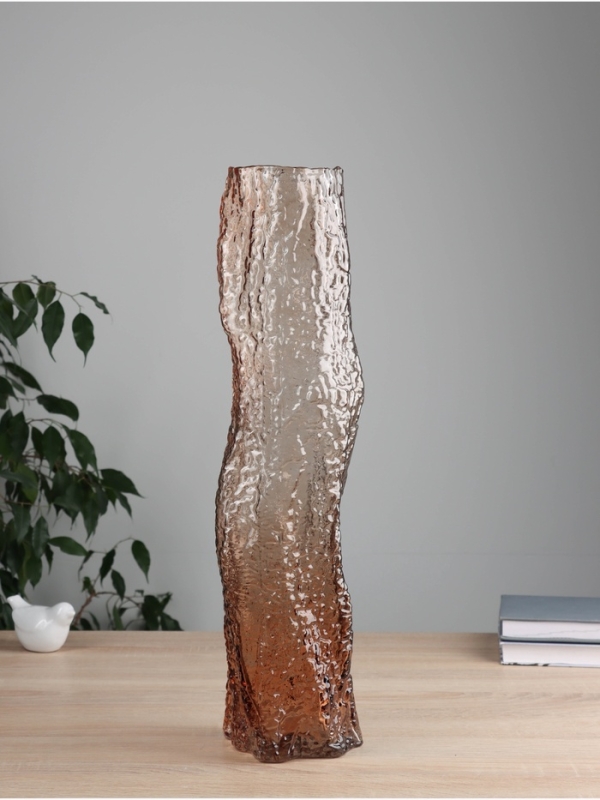 Ваза стекло напольная  Ваза стекло напольная "Кимберли" 50х10,5 см, коричневый