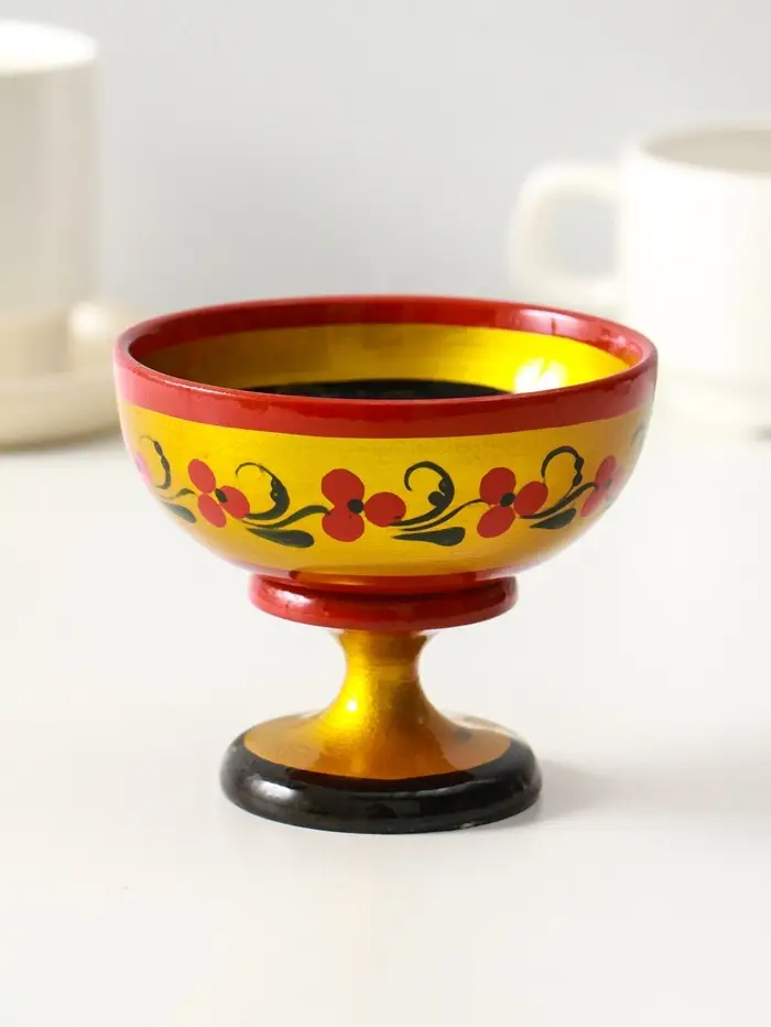 Креманка, хохлома, 8*9 см