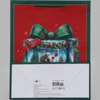 Пакет подарочный &laquo;Новогодний подарок&raquo;, 26&times;12&times;32 см