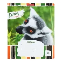 Тетрадь 18 листов в линейку, ErichKrause Lemur Style, МИКС