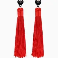 Серьги &laquo;Кисти&raquo;, гармония, красные, L кисти 8.5 см