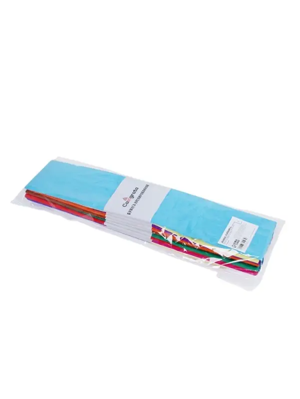 Набор бумаги крепированной &laquo;Плотная&raquo;, рулон, 10 штук/10 цветов, 50&times;250 см, 32 г/м&sup2;