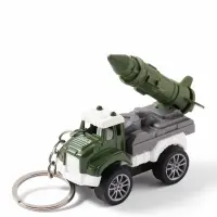 Брелок на кольце &laquo;Военный грузовик с боеголовкой&raquo; колёса крутятся 8&times;3.8&times;5.2 см