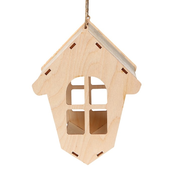 Деревянная кормушка-конструктор для птиц «Избушка» своими руками, 18 × 19 × 21 см, Greengo Деревянная кормушка-конструктор для птиц «Избушка» своими руками, 18 × 19 × 21 см, Greengo