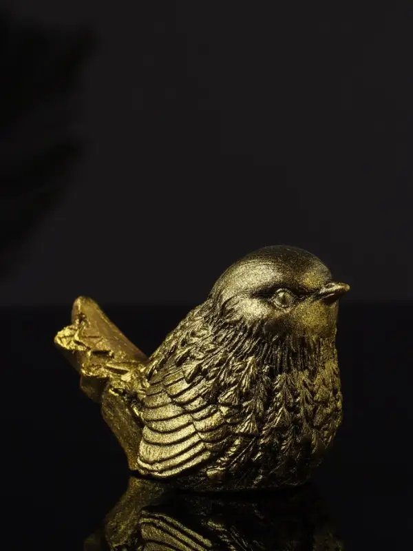Фигура "Птичка №2" 9х6х5 см, золото