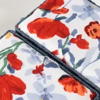 Шкатулка для рукоделия и шитья &laquo;Летние цветы на белом&raquo;, хранение ниток, иголок, мелочи, 19&times;26&times;14.5 см