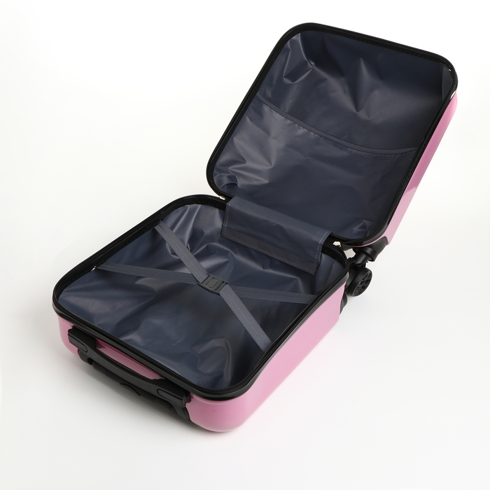 Чемодан детский 32 л (S) HappyAnt, отдел на молнии, цвет розовый