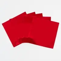 Фольга для конфет 10&times;10 см 100 шт., красный