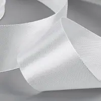 Лента атласная, 40 мм &times; 23 &plusmn;1 м, белая №01