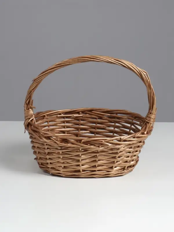 Корзина плетёная для хранения &laquo;Фональ&raquo;, лоза, с ручкой, коричневая, набор 3 шт.