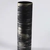 Ваза «Эстетика», h=26 см, стекло, чёрная