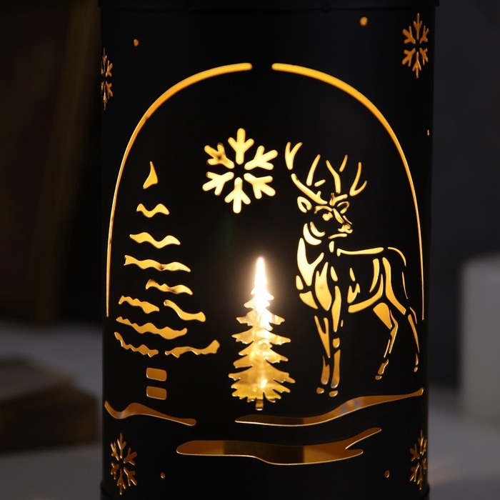 Фигура световая Фигура световая "Лесная поляна", 12.3x21 см, 1 LED. АААх3 (не в компл.), свечение тёплое белое