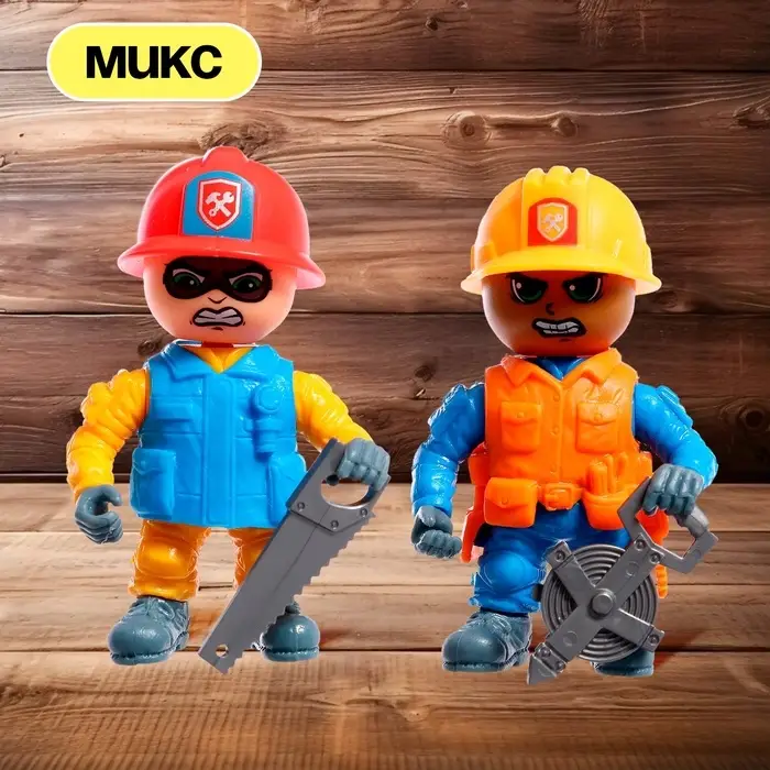 Фигурка - игрушка для мальчика &laquo;Строитель&raquo;, МИКС