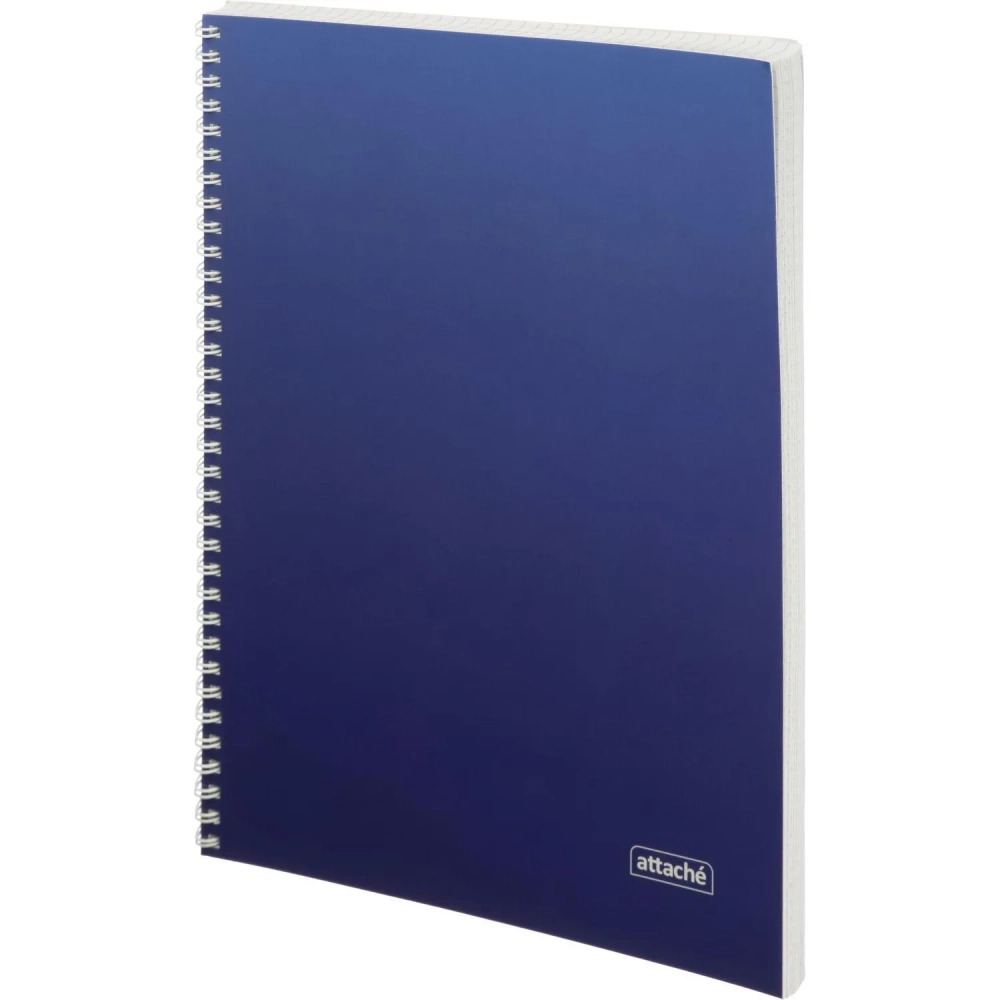 Бизнес-тетрадь А4 96л Attache Градиент Синий клетка, 65г, гребень, УФ-лак