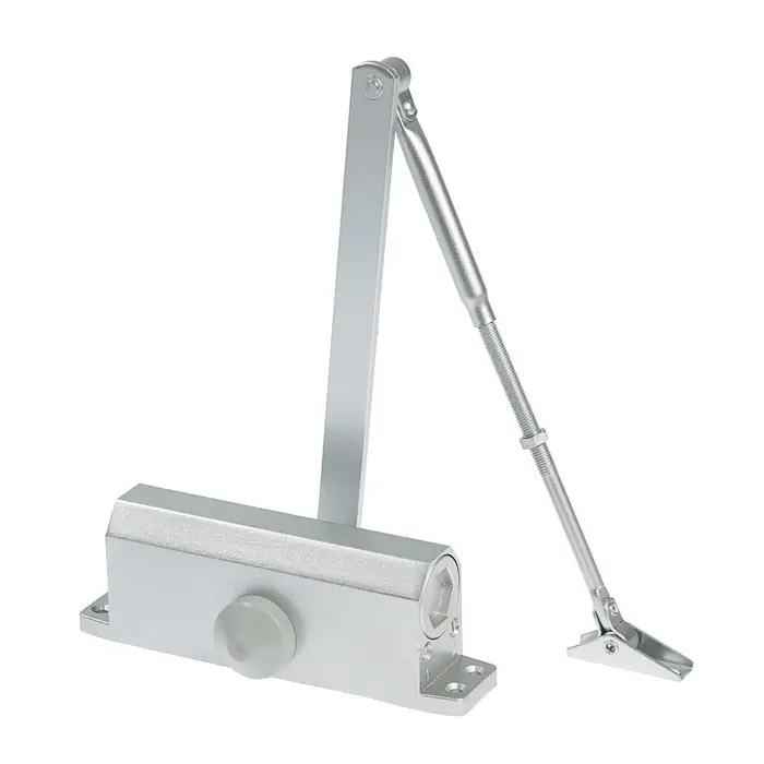 Доводчик дверной ТУНДРА d=80SL, от 45-70 кг, цвет серебро