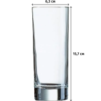 Стакан Хайбол 330 мл. d=63 мм. h=157 мм. Исланд, 12шт/уп, 48879