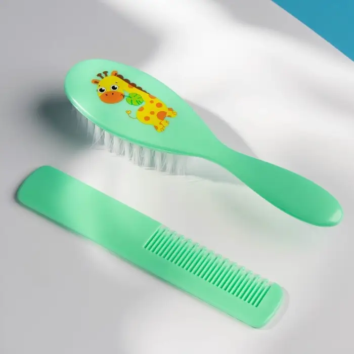 Расчёска детская, массажная щётка для волос &laquo;Жирафик&raquo;, от 0 мес.