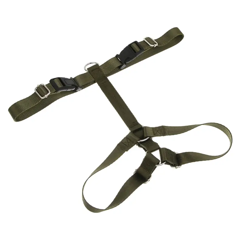 Шлейка для животных тм VETTA, нейлон, хаки/беж, обхват шеи 40-64см, обхват груди 50-74см, размер L