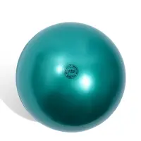 Мяч для художественной гимнастики Металлик, диаметр 19см, цвет зеленый Мяч для художественной гимнастики Металлик, диаметр 19см, цвет зеленый