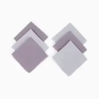 Набор платочков Крошка Я Deep grey 20*20 см - 6 шт, муслин, 100 % хлопок