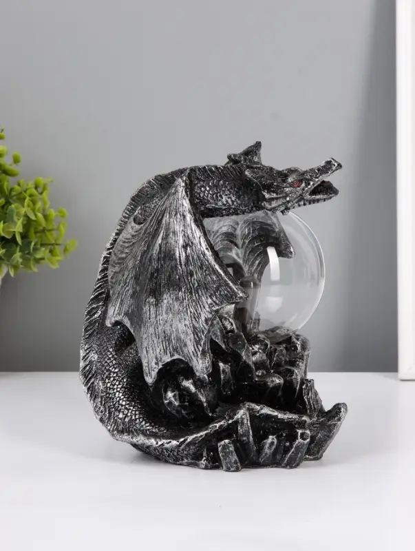 Плазменный шар 7421135G черный с серебряной патиной 15&times;15&times;17.5 см