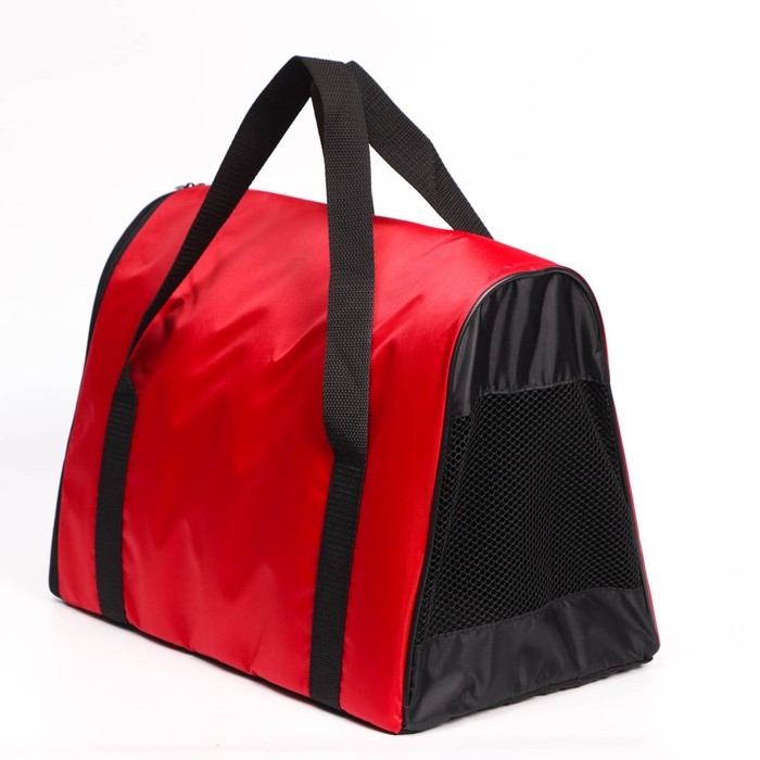 Сумка - переноска для животных  Сумка - переноска для животных "Туннель", нейлон, 41 х 25 х 29 см, красный