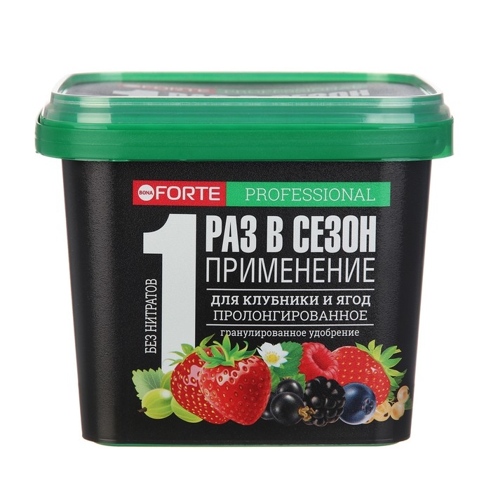 Сухое удобрение Bona Forte, для клубники и ягод с биодоступным кремнием, ведро, 1 л Сухое удобрение Bona Forte, для клубники и ягод с биодоступным кремнием, ведро, 1 л