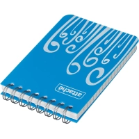 Блокнот А7,пласт обл,80л, ATTACHE FANTASY,голуб