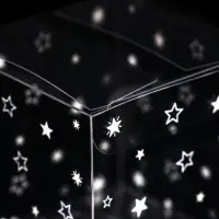 Складная прозрачная коробка из PVC, для упаковки подарков, «Звездопад», 7×7×7 см