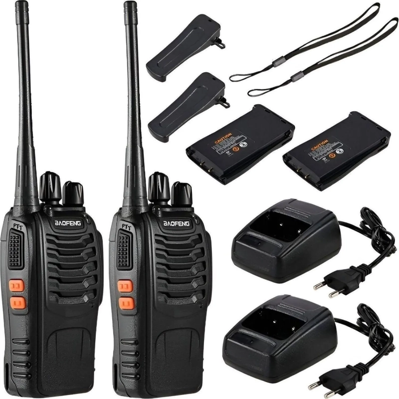 Рация BAOFENG BF-888S (5 Вт) 1500 mAh, комплект из 2-х шт