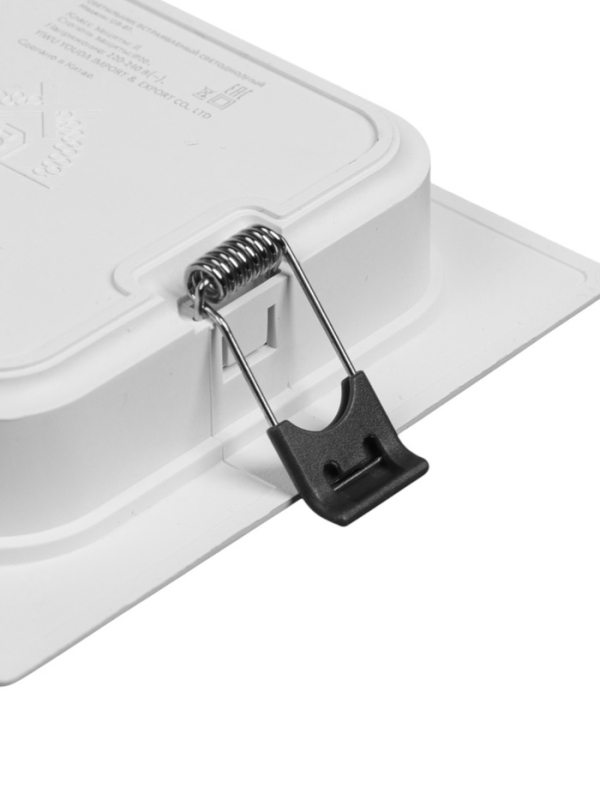 Светильник встраиваемый светодиодный "Даунлайт" 9Вт, 6500K, 855 Лм, 220В, 119х26 мм, квадрат   10532