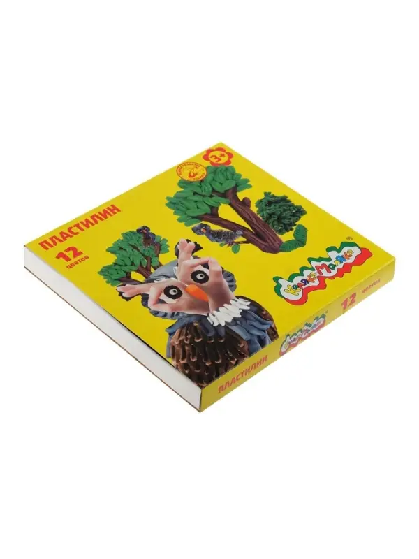 Пластилин &laquo;Каляка-Маляка&raquo;,12 цветов, 180 г, со стеком