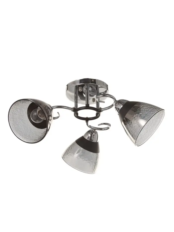 Люстра &laquo;Дождь&raquo; 3&times;40 Вт Е27 хром 48&times;48&times;24 см