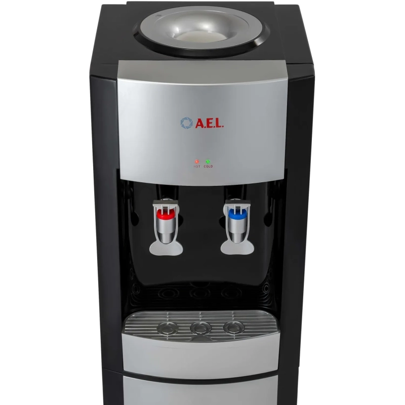 Кулер для воды AEL LD-AEL-28 black/silver напольный электронное охлажд