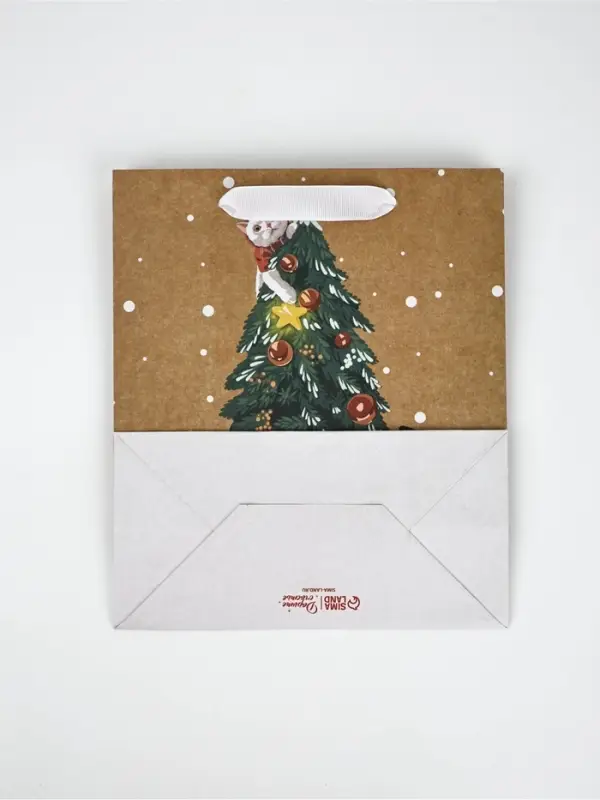 Набор пакетов крафтовых &laquo;Новогоднее поздравление&raquo;